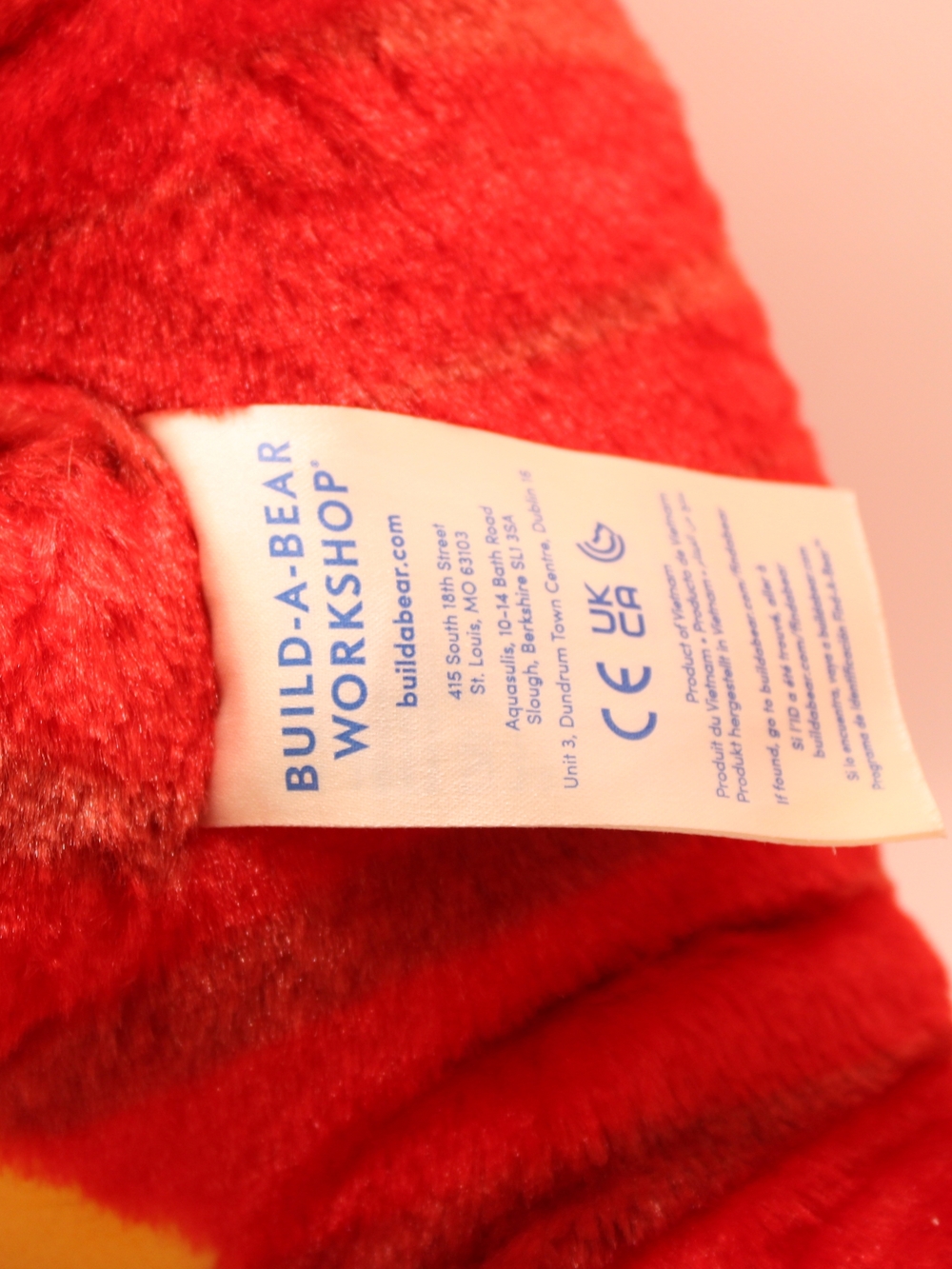 Build-A-Bear Red Raptor Plush - Picture 7 of 8